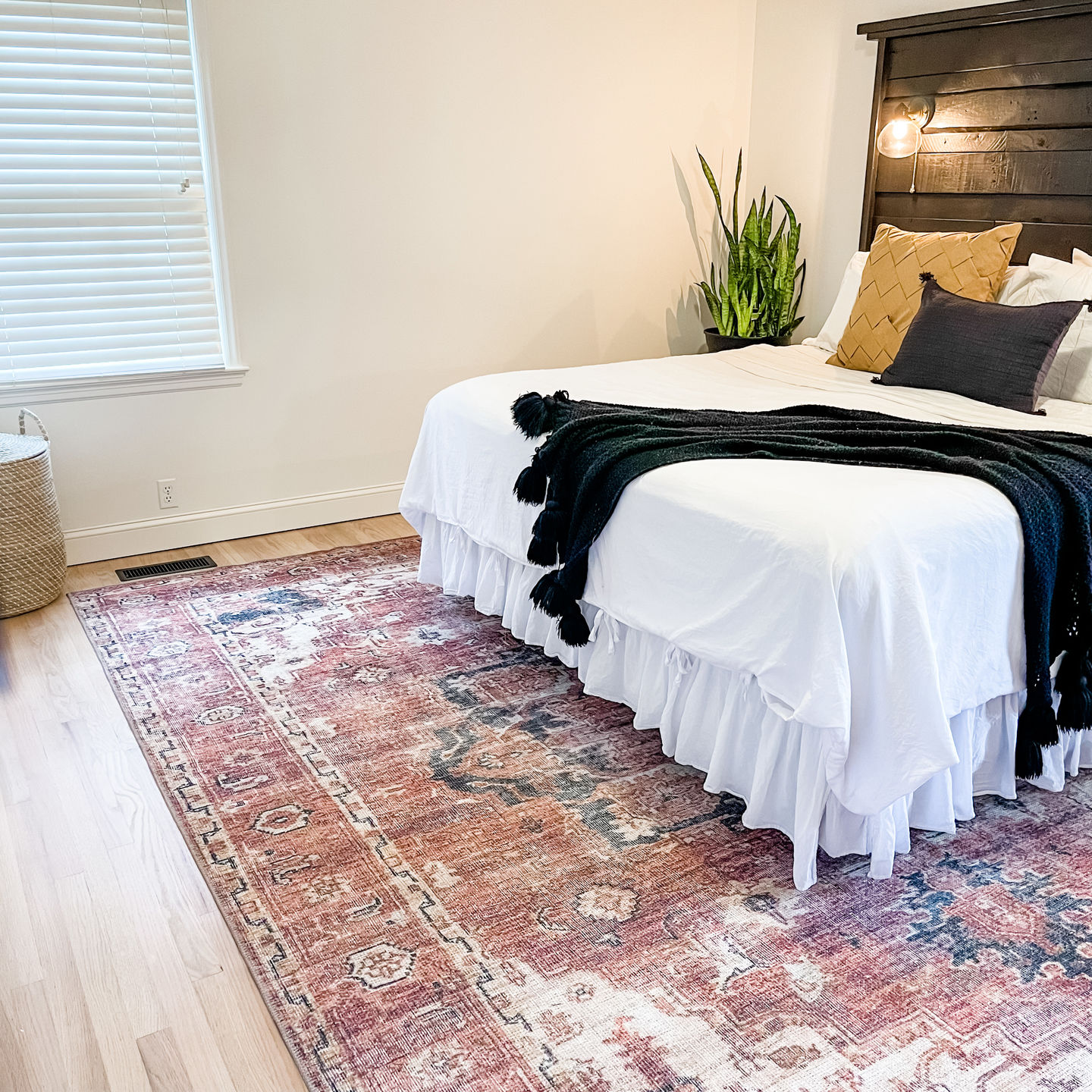 Customer photo review of Distressed Vintage Cezanne Terracotta Area Rug