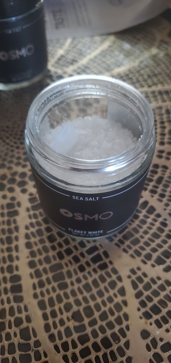 Customer photo review of Flakey White Sea Salt | Chef Collection