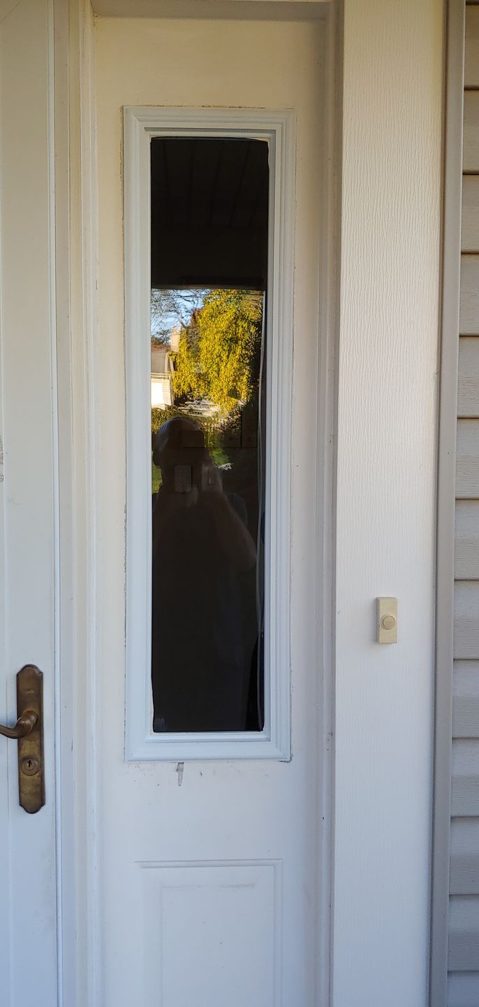 Customer photo review of Clear 1 Lite Glass and Frame Kit (Half Sidelite 8" x 36" Glass Size)