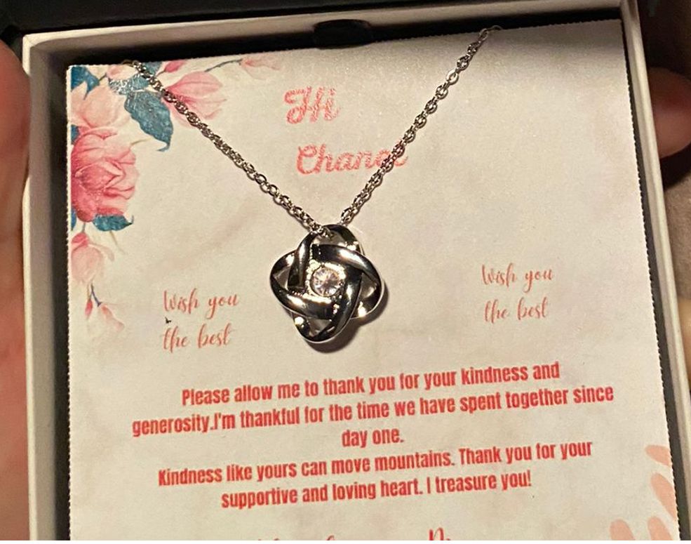 Customer photo review of To My Daughter - Endless Love Necklace