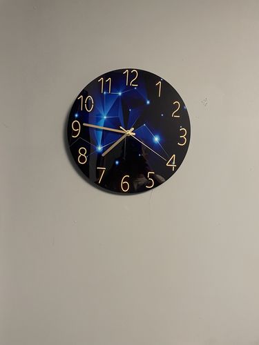 Customer photo review of Modern Visions Geometric Wall Clock