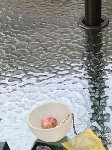 Customer photo review of Mini Selenite (Satin Spar) Bowl