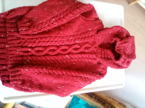 Customer photo review of Child Mystery Knitting Box