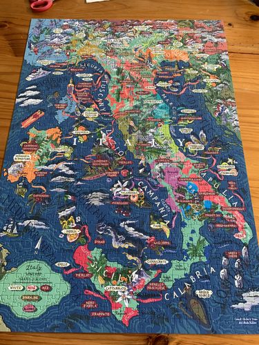 Customer photo review of Wine Puzzle - Italy