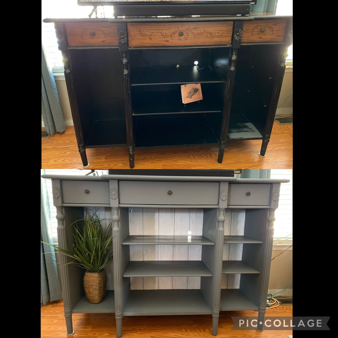 Customer photo review of Vanderbilt Gray - One Step Paint
