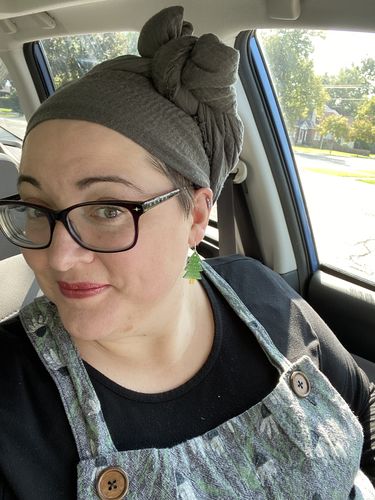 Customer photo review of The Book of Pop Out Earrings