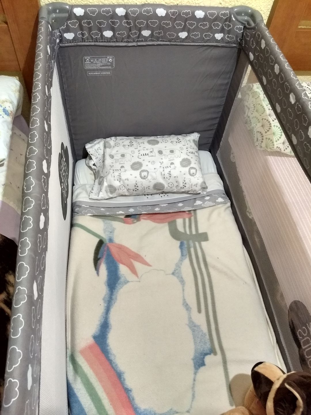 Customer photo review of Hypoallergenic Toddler Pillow with 100% Cotton Pillowcase