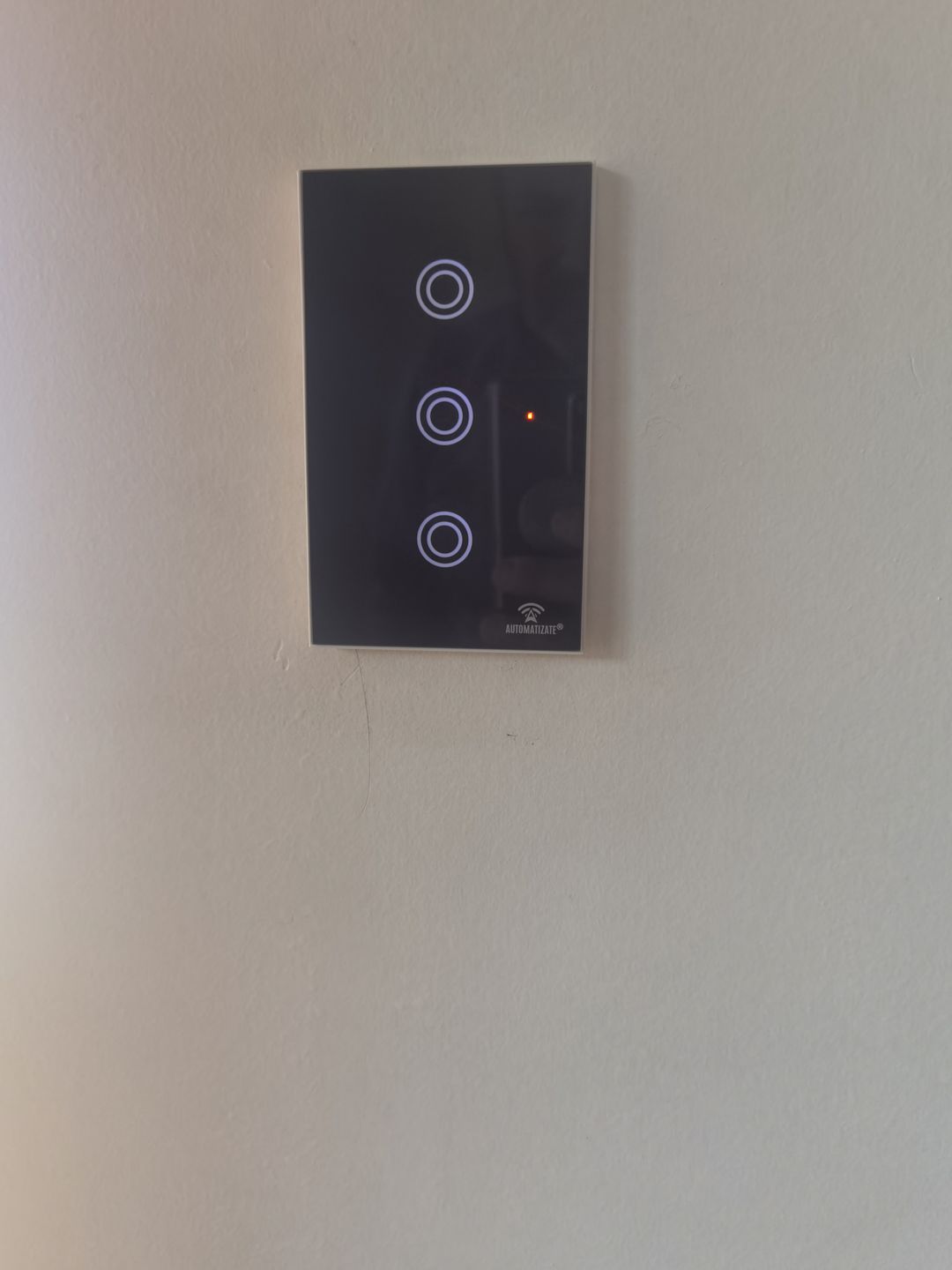 Customer photo review of Interruptor inteligente Wi-Fi 3 TECLAS Automatizate