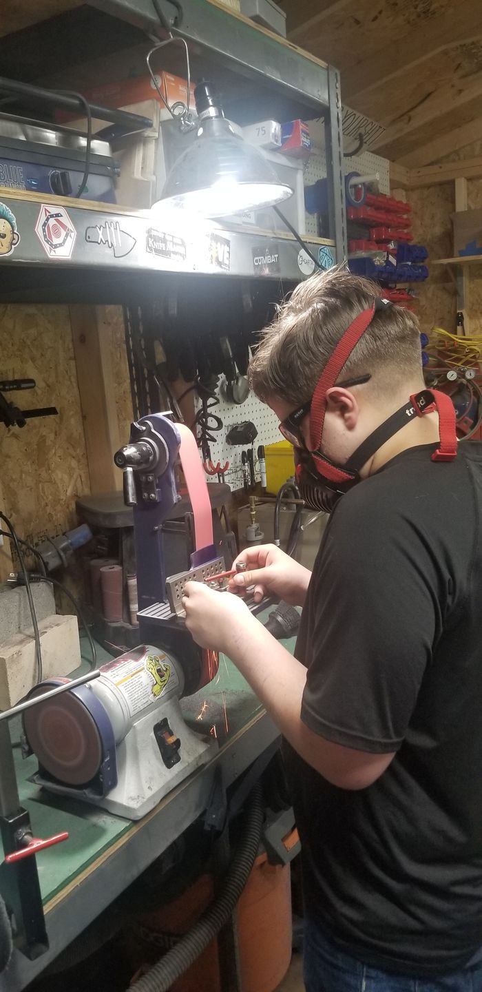 Customer photo review of 2" x 42" Sanding Belts for Profiling & Sharpening