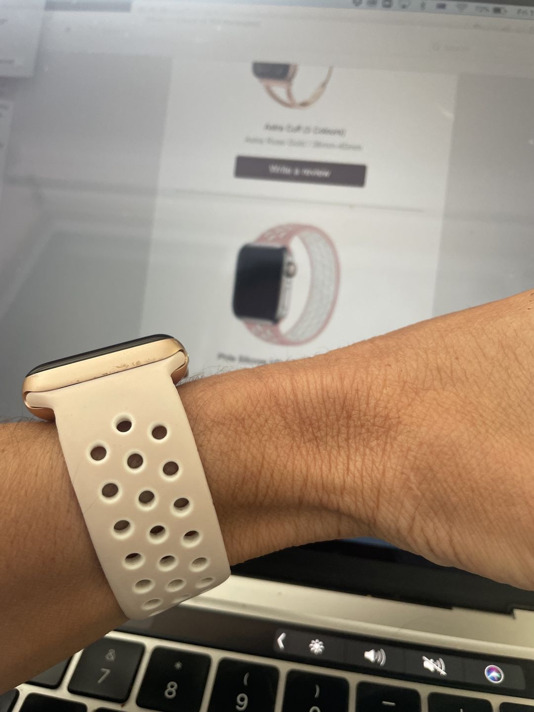 Customer photo review of Phile Silicone Infinity Loop Costa (5 Colours)