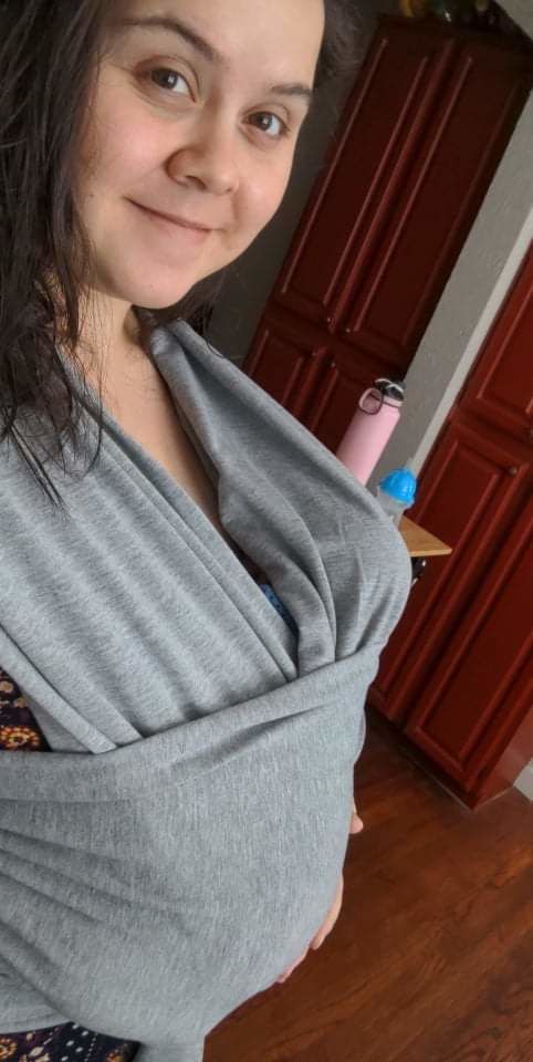 Customer photo review of Baby Wrap Carrier