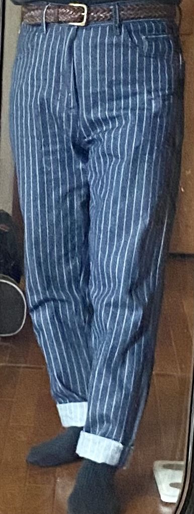 Customer photo review of ウォバッシュストライプワークパンツ
