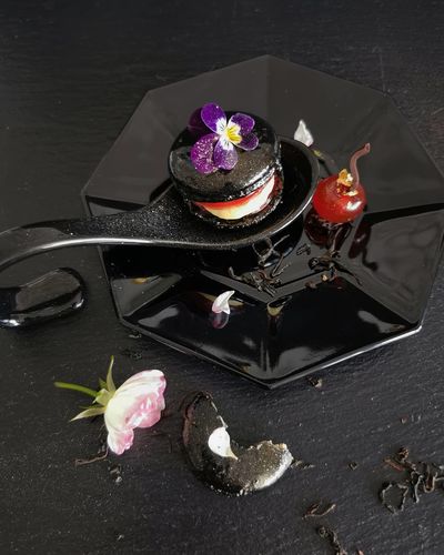 Customer photo review of The Taste Amuse Gueule Löffel - Porzellan - schwarz (4er-Set)