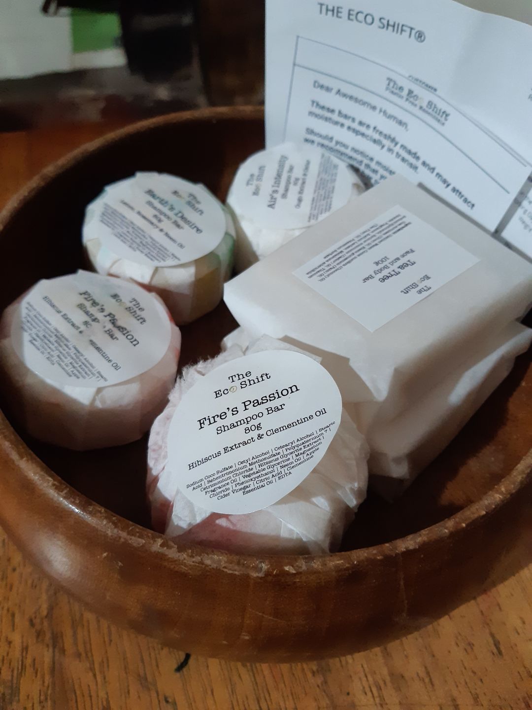 Customer photo review of The Eco Shift Gift Card
