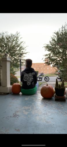 Customer photo review of 16- Lone Wolf Crop Hoodie