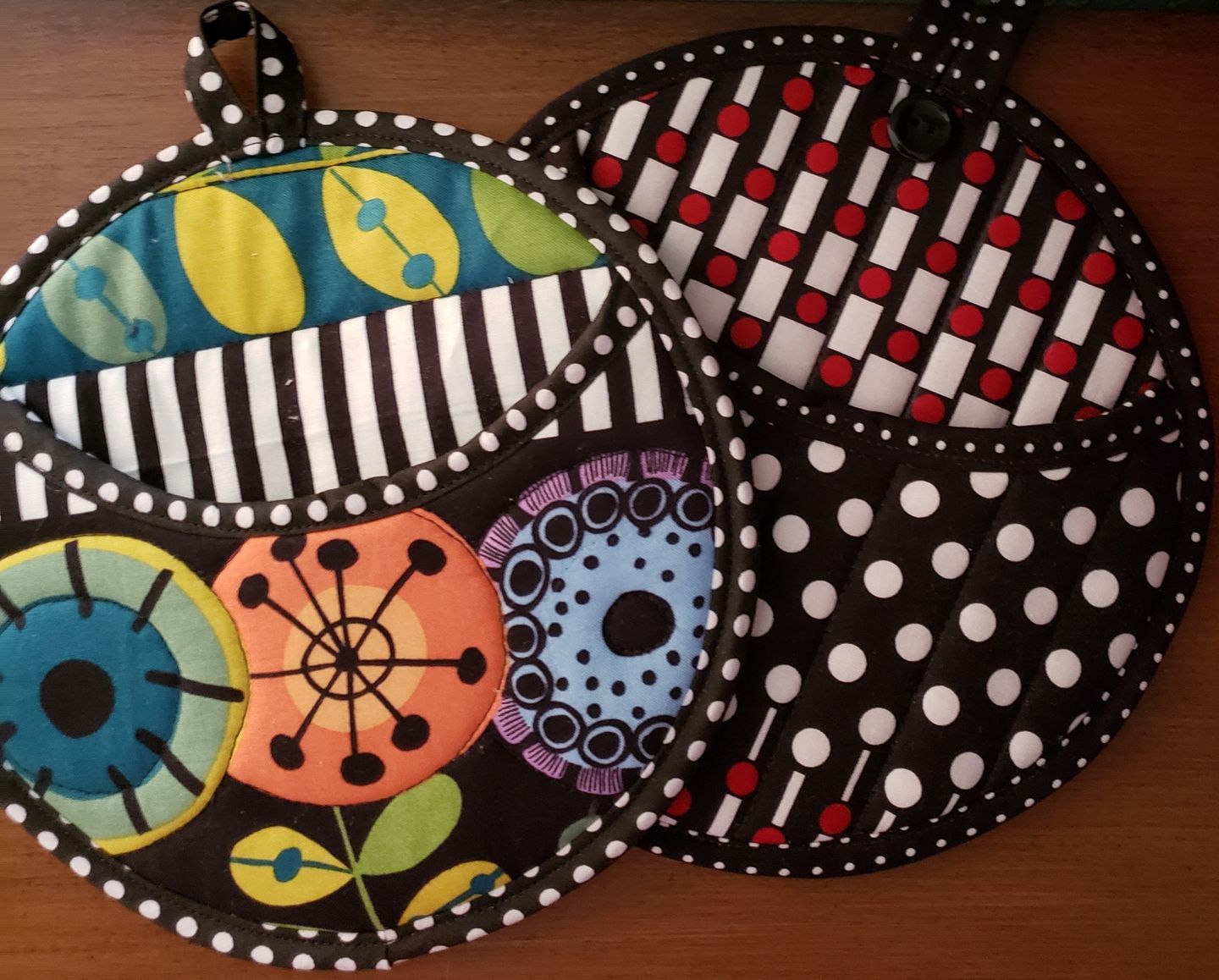 Customer photo review of Quilted Potholder Parade Sewing Pattern with Holiday Version | Digital PDF