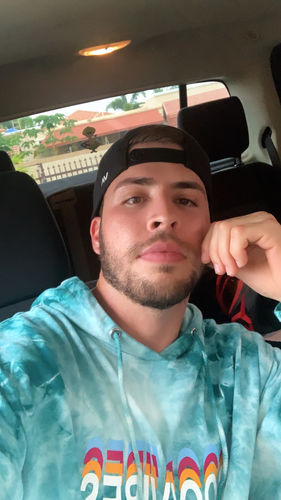 Customer photo review of GOOD VIBES Unisex Hoodie - Teal Tie Dye