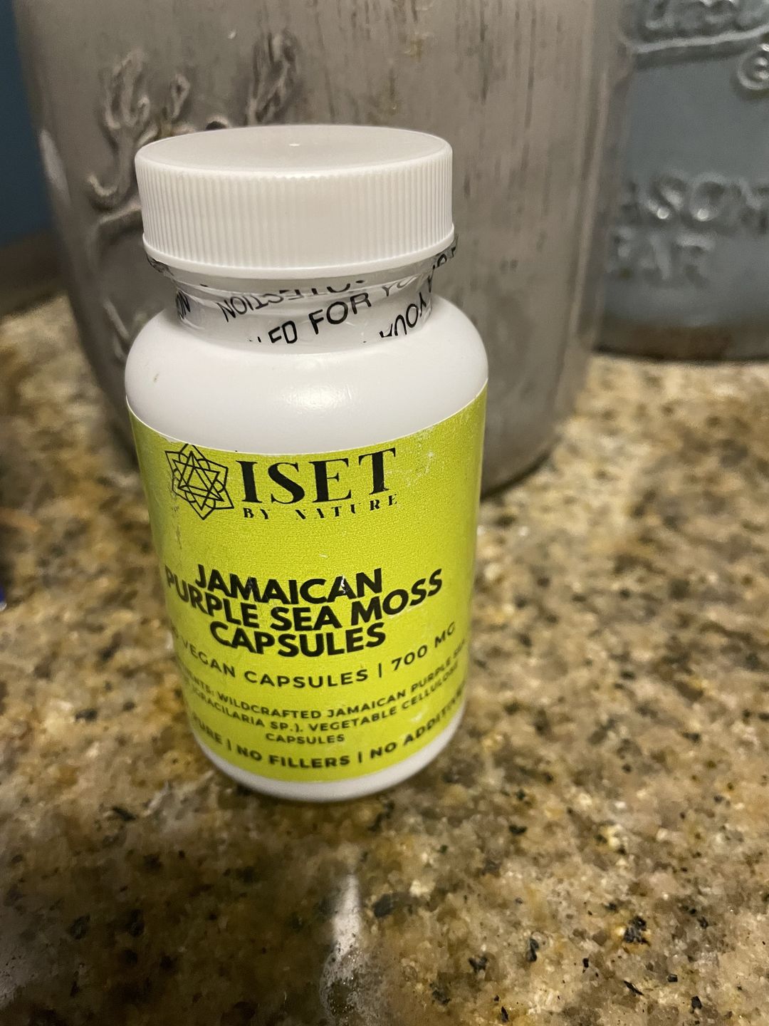 Customer photo review of Jamaican Purple Sea Moss Capsules | 750 mg | 100% Pure | No Fillers | 60 Vegan Capsules