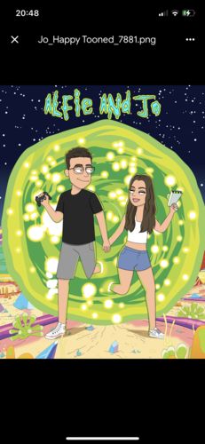 Customer photo review of 'Rick and Morty' Custom Portrait