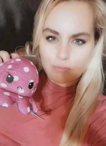 Customer photo review of Tintenfisch Kuscheltier umdrehen