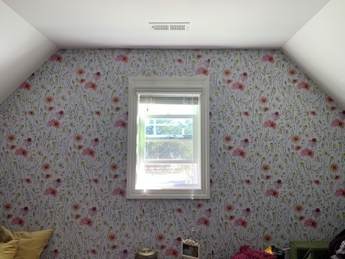 Customer photo review of Removable Wallpaper Peel and Stick Wallpaper Wall Paper Wall Mural - Vintage Floral Wallpaper  - B018