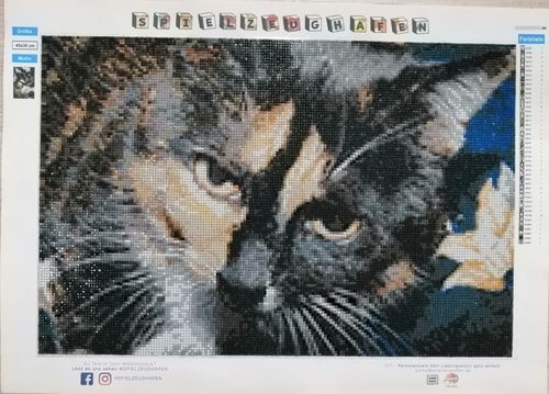 Customer photo review of Dein Wunschmotiv - als Diamond Painting  (eckige Steine)