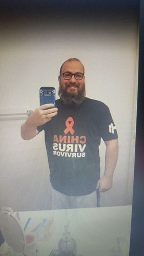 Customer photo review of China Virus Survivor Mens Apparel