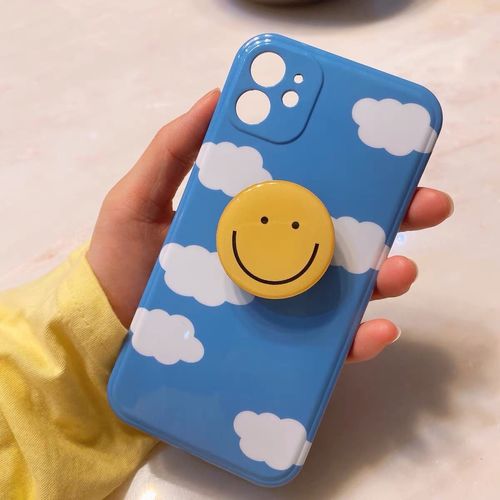 Customer photo review of Indie Aesthetic Clouds iPhone Case