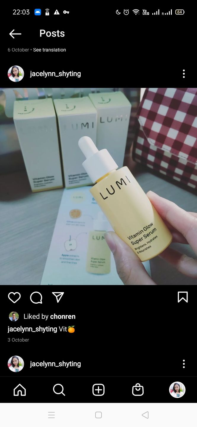 Customer photo review of Vitamin Glow Super Serum