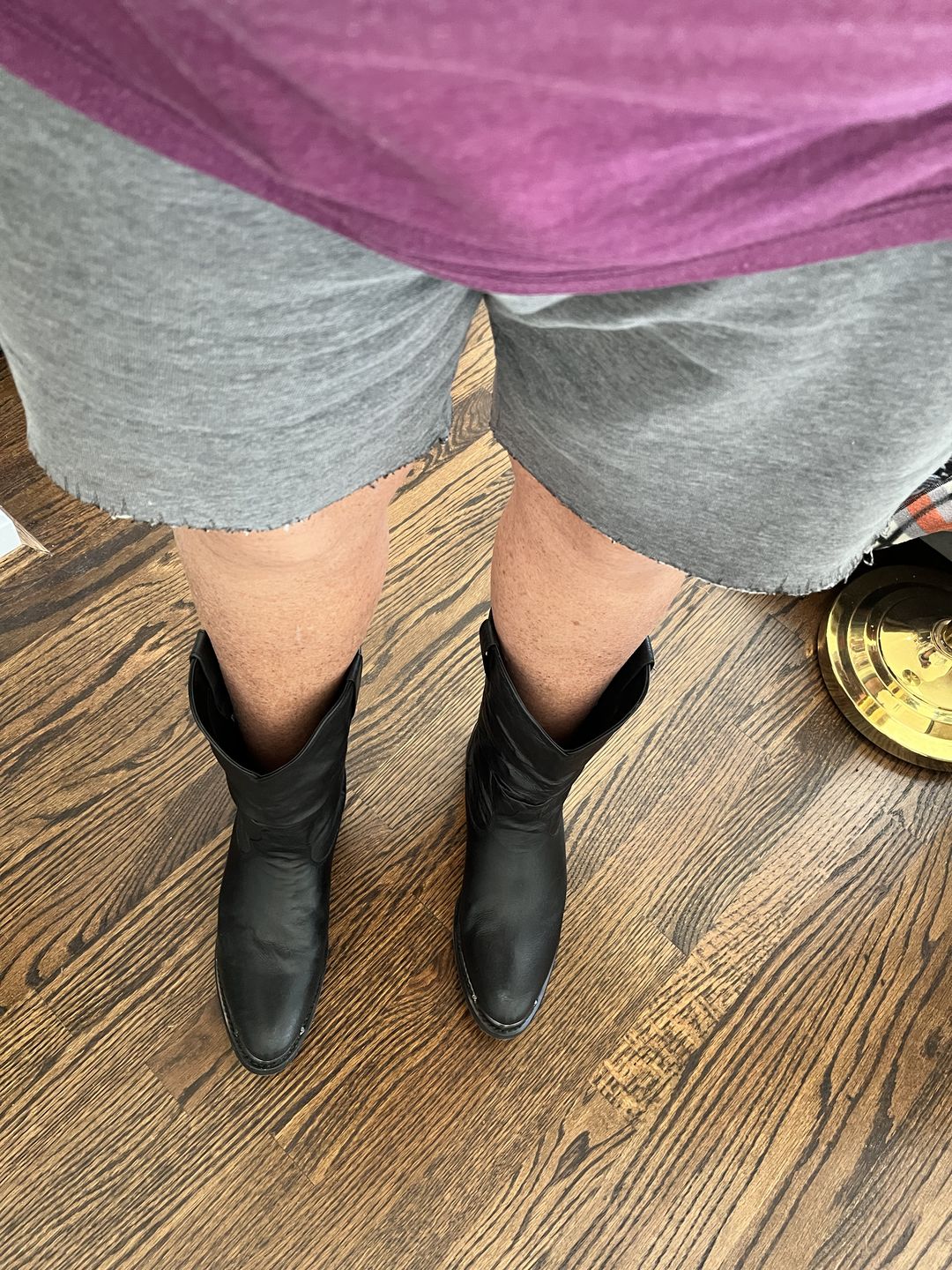 Customer photo review of Dingo Men's Amsterdam Black Slouch Leather Boots DI15240