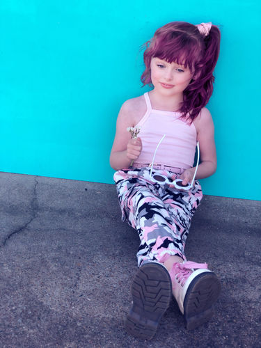 Customer photo review of Camo Pants Set | Pink