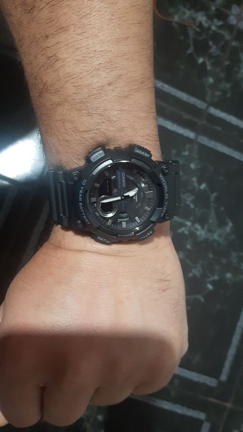 Customer photo review of Reloj Casio Análogo-Digital Vintage AEQ-110W-1BVDF Negro