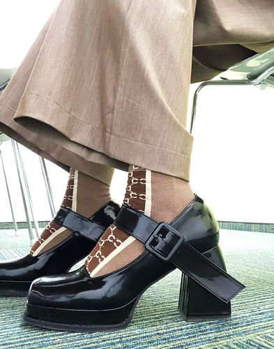 Customer photo review of Mary Jane Heels