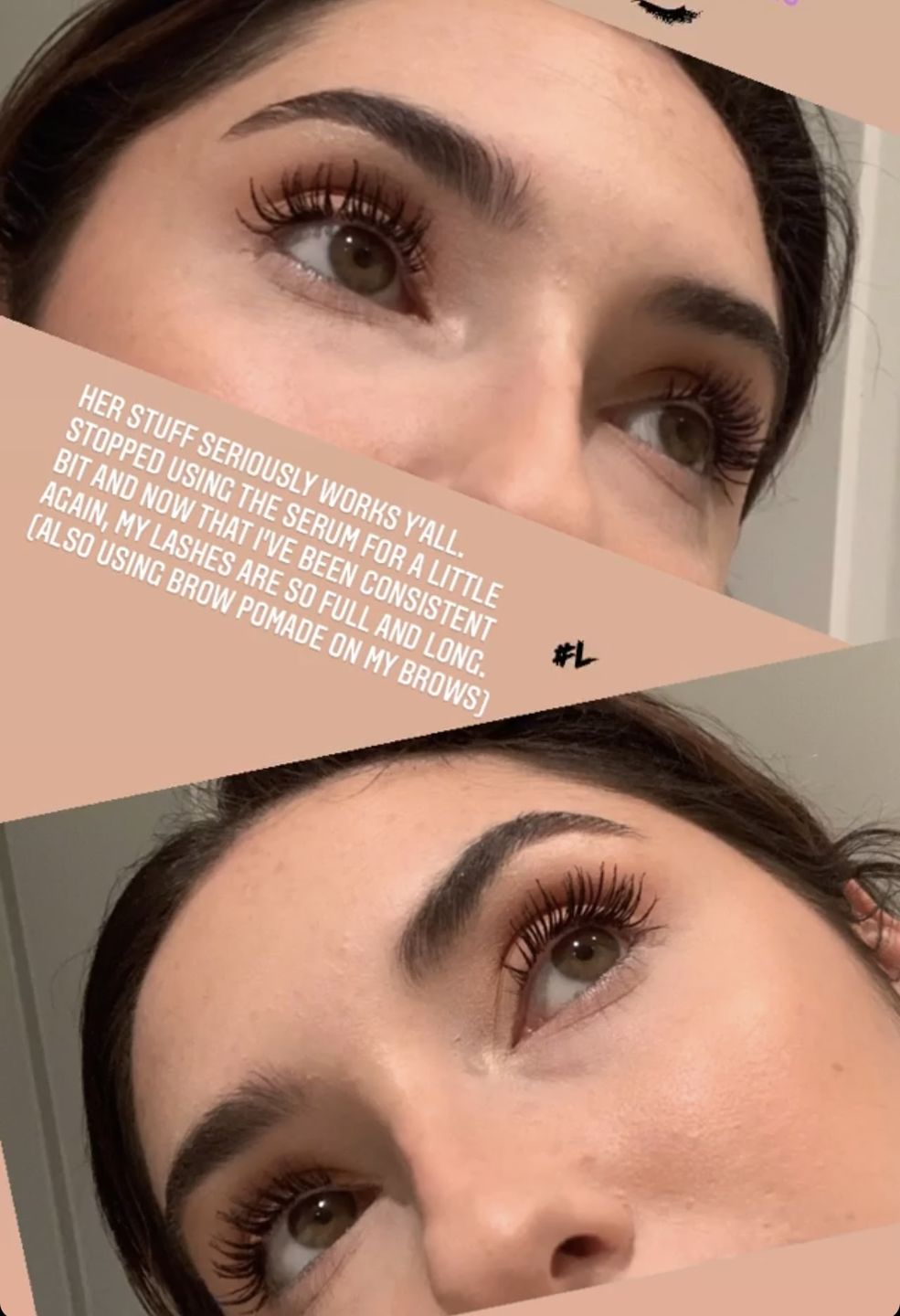 Customer photo review of The Luscious Serum