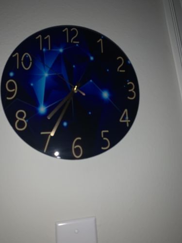 Customer photo review of Modern Visions Geometric Wall Clock