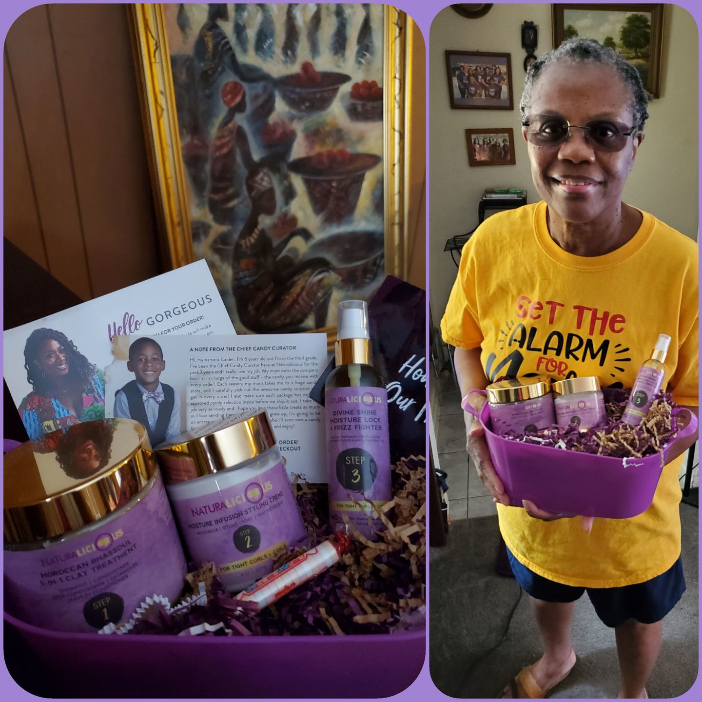 Customer photo review of Hello Gorgeous Hair Care System (For Tight Curls)