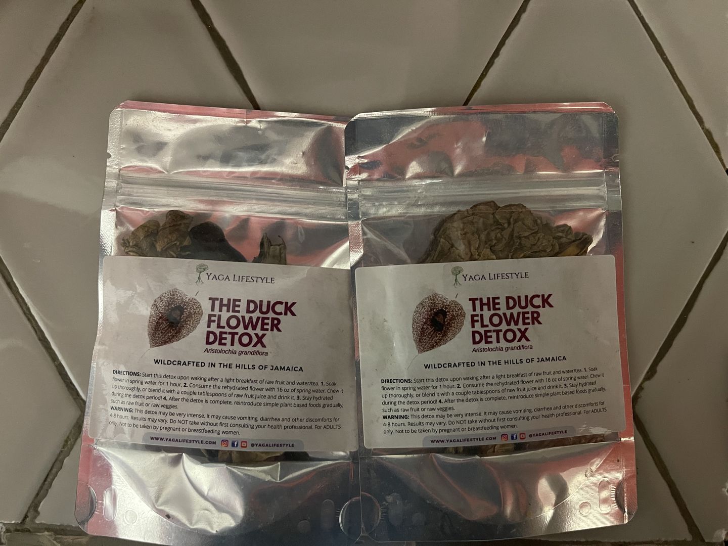 Customer photo review of Duck Flower Detox - Flor de Pato, Palo Guaco, Dr Sebi Approved Alkaline Herbal Cleanse