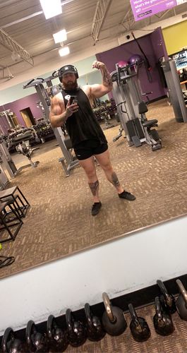 Customer photo review of 127 - Work Hard Tank Top