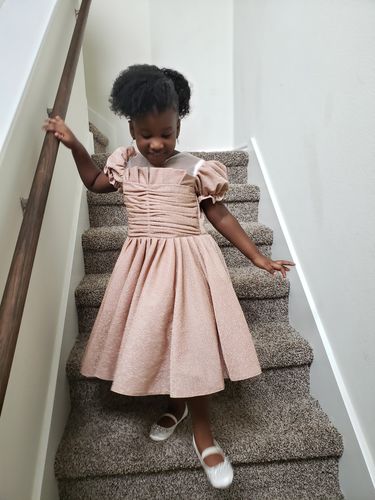 Customer photo review of Vintage Baby Girl Princess Puffy Party Dress