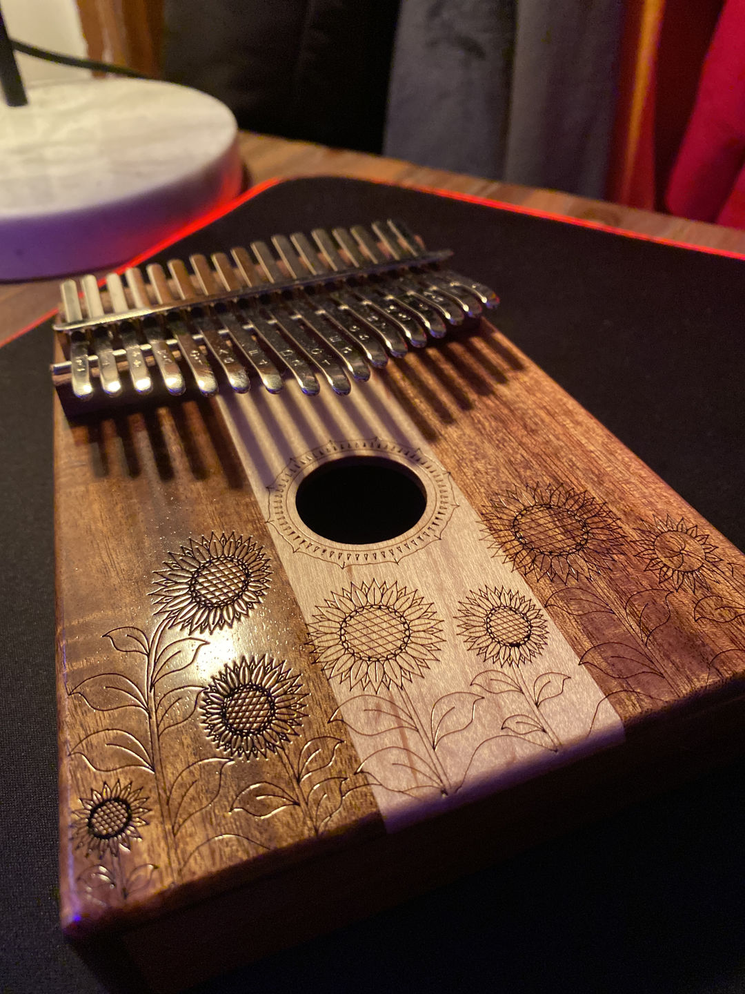 Customer photo review of Kalimba 17 Key Acacia Maple Hluru