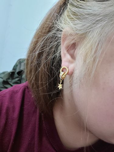 Customer photo review of My Time Earrings