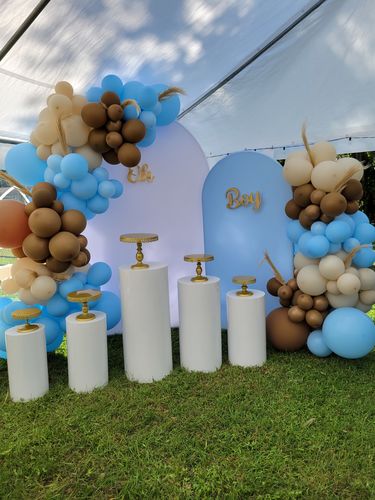 Customer photo review of 3x6ft Chiara Arched Backdrop Frame Custom Arched Wall Backdrop Cover for Party Decoration