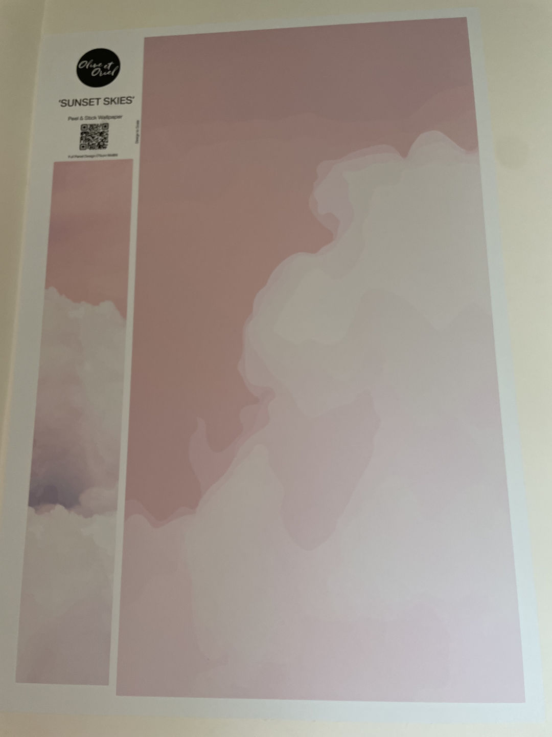 Customer photo review of Sunset Skies Wallpaper Mural