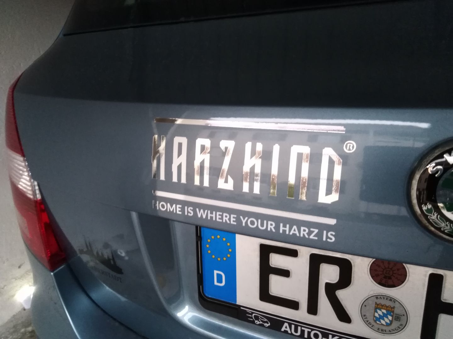 Customer photo review of HARZKIND Autoaufkleber