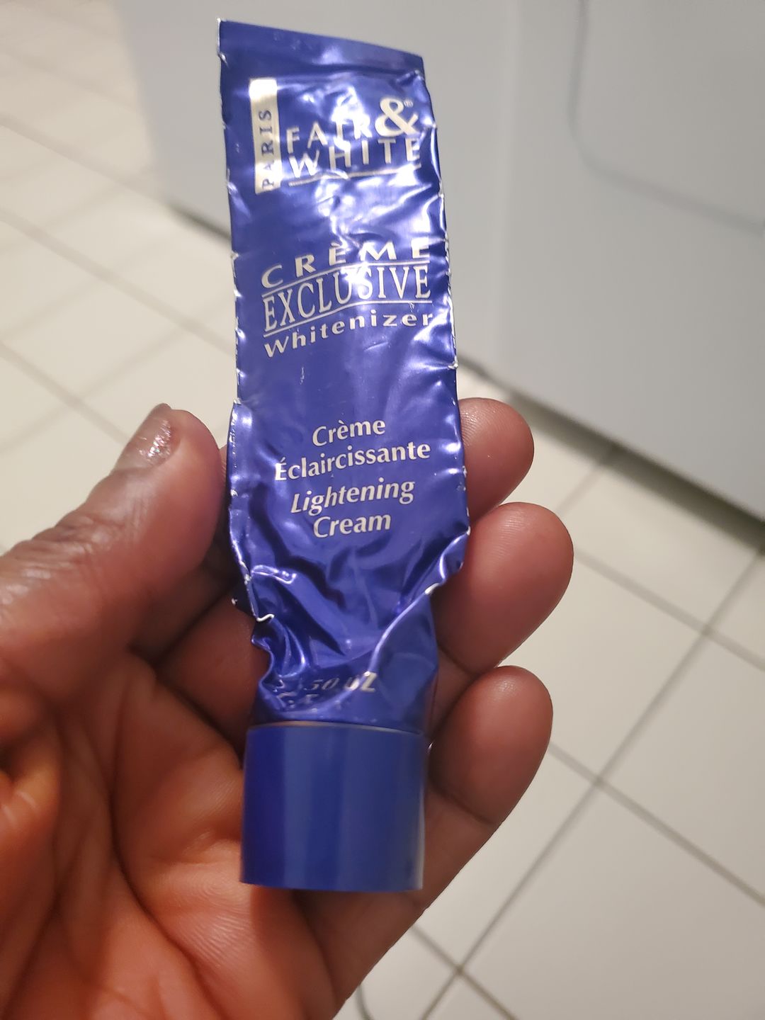 Customer photo review of Fair & White Exclusive Whitenizer Lightening Cream -  - 50ml / 1.7 fl oz