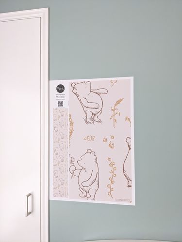 Customer photo review of Disney Winnie the Pooh Bear in the Wild II Wallpaper