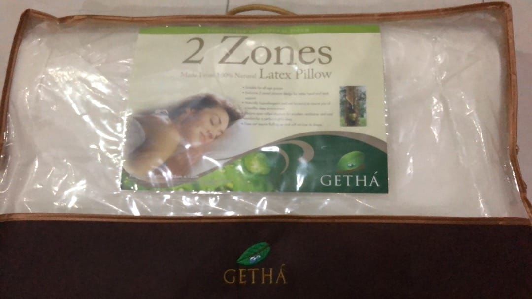 Customer photo review of Getha 2 Zone Latex Pillow