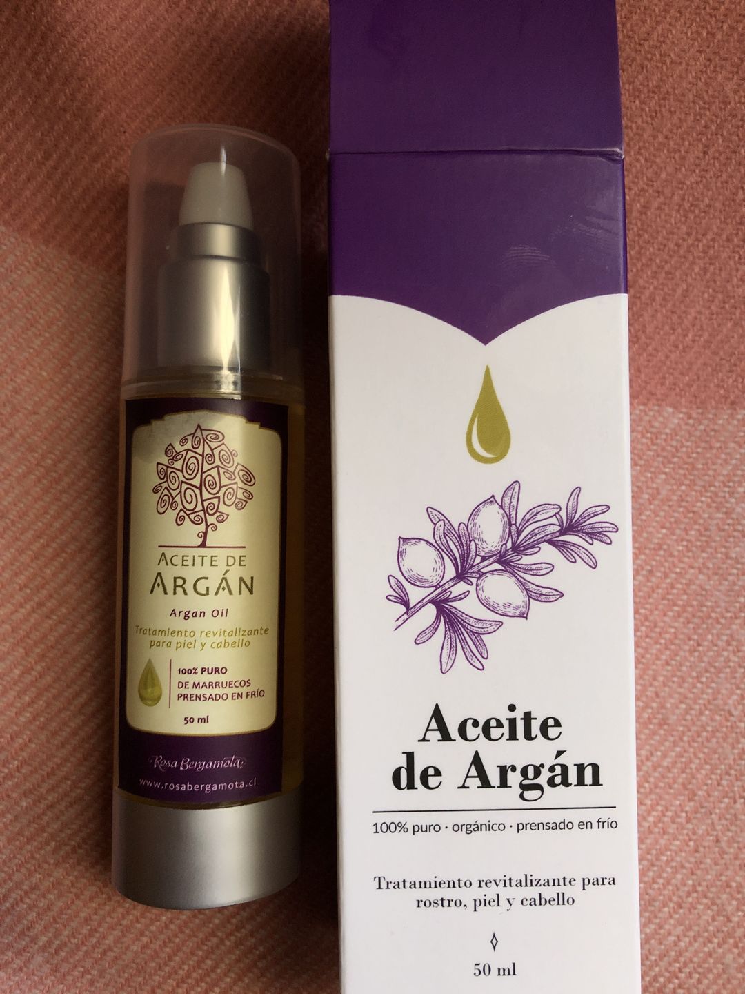 Customer photo review of Aceite de Argán 100% puro 50ml