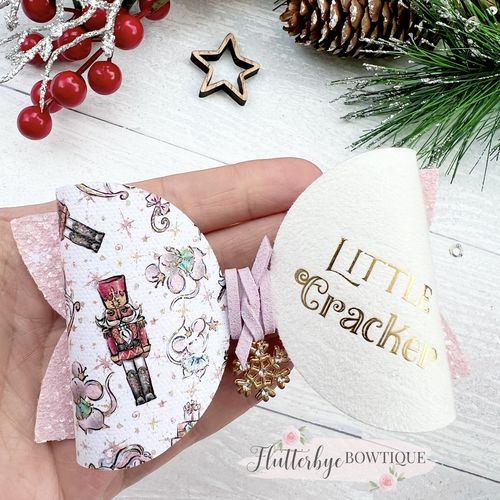 Cherrie G. review of Mini Classic White Nutcracker Lux Premium Canvas Bow Fabrics image 1 out of 1