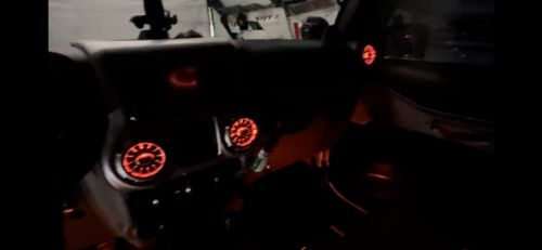 Customer photo review of Turbo Air AC Vent w/ Ambient Light for 11-18 Jeep Wrangler JK)